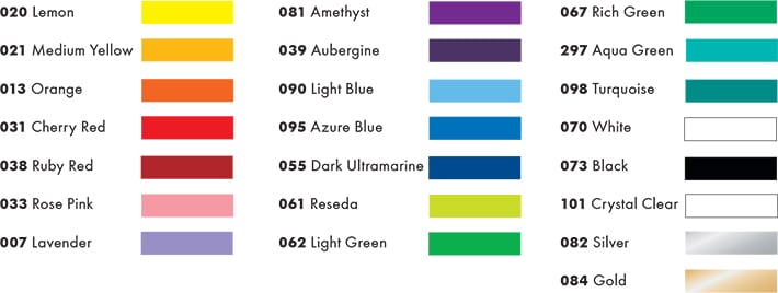 Marble Colour Chart